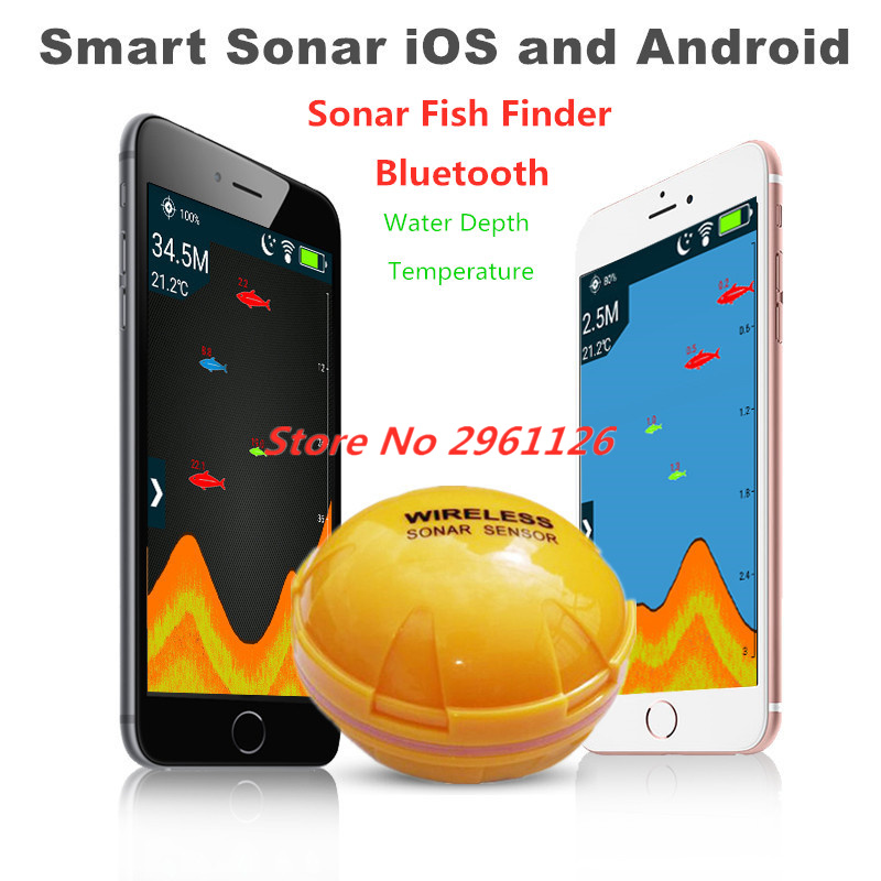 Fishing Boat Depth Finder - ワイヤレス魚群探知機ポータブルエコーサウンダー電話 Bluetooth スマートソナー釣り IOS & Android
