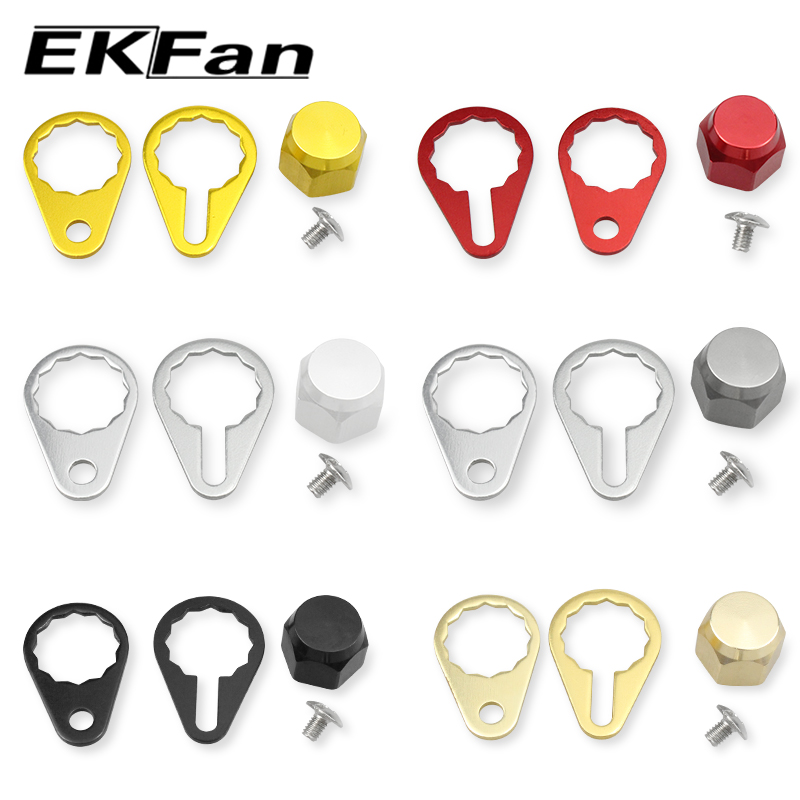 Shimano Reel Stradic - EKFan 左手右手クランクナットネジとプレート釣りリール用スクリューキャップシマノ/ダイワ ABU リール