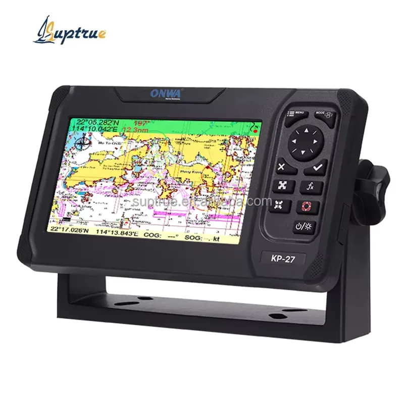 Fishing Boat Gps - ONWA KP-27 7インチマリンGPSチャートプロッターNMEA2000ボートナビゲーションシステム魚群探知機（ヨット、釣り、帆船用電子機器）