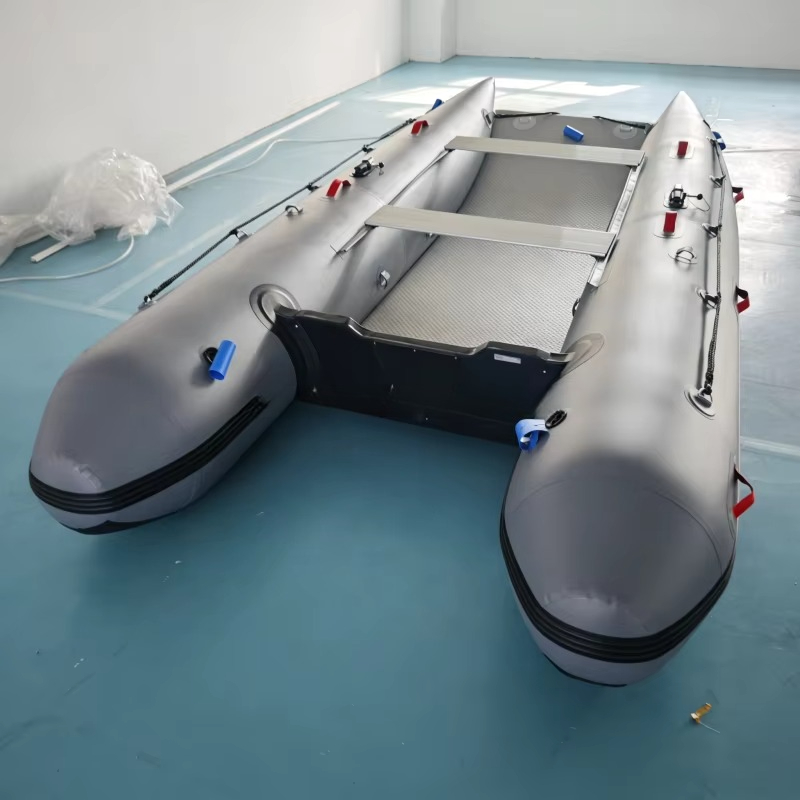 Fishing Boat Inflatable - 中国工場製高速サンダーキャットボートカタマランインフレータブルポンツーンボート釣りボート2～5人乗り
