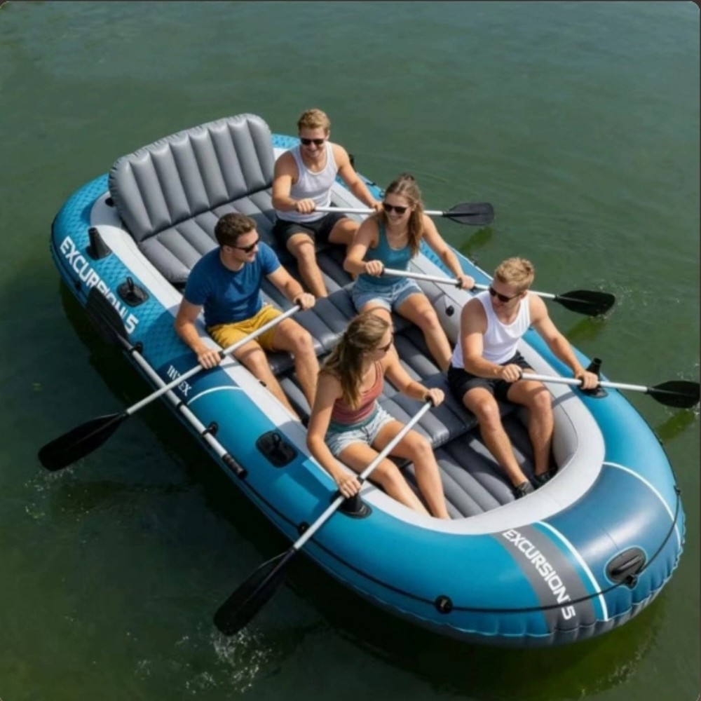 Fishing Boat Inflatable - 2人乗り、4人乗り厚底カヤック、アウトドア用アサルトボート、インフレータブルボート、フィッシングボート、ゴムボート
