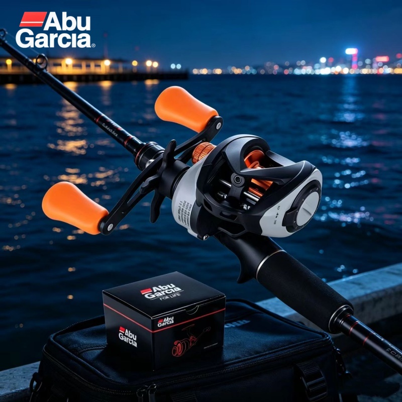 Abu Garcia Reel Max - 新しいABU GARCIAメタルマイクロドロップレットホイールロードサイドポールブラックアウトロングスローフィッシングホイール防爆ラインフィッシングリール