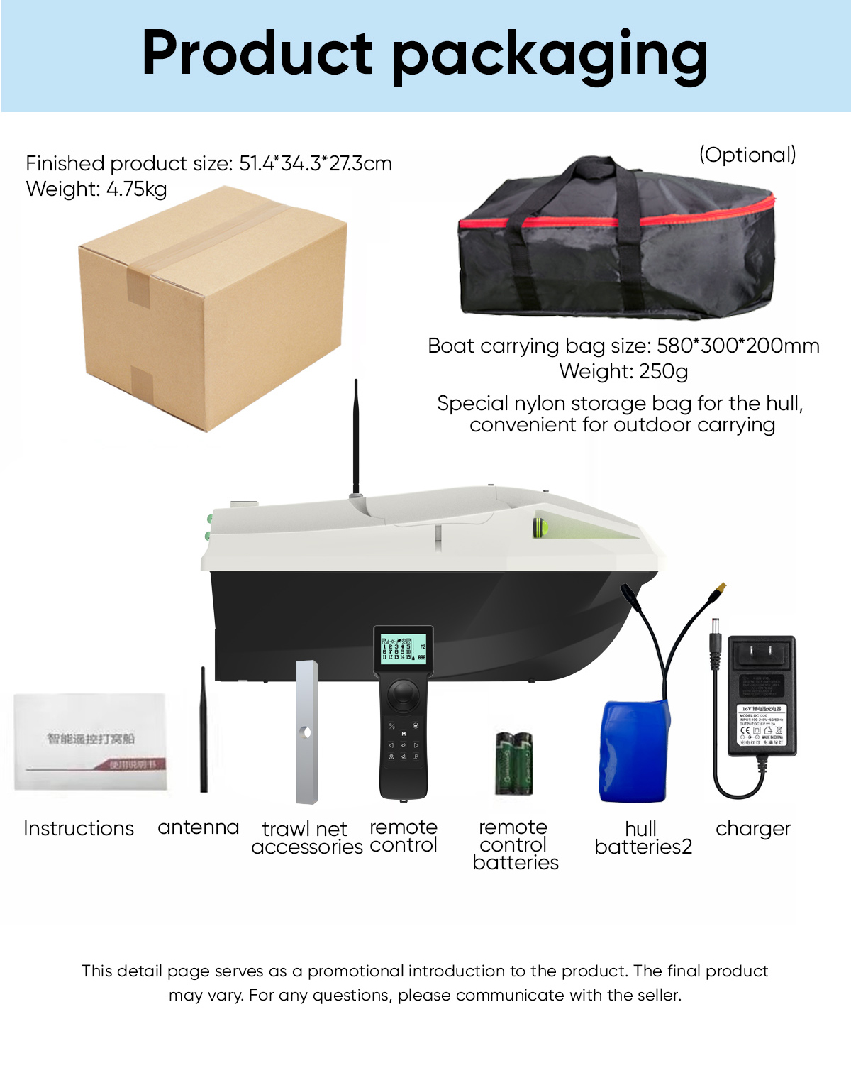 自動航行RCフィッシングベイトボートABSプラスチック100 - Fishing Boat Gps のレビューと価格