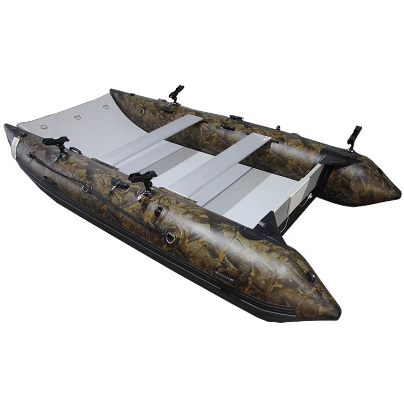 高速カタマランインフレータブルボートPVCゴム製アサルトフィ - Fishing Boat Inflatable のレビューと価格