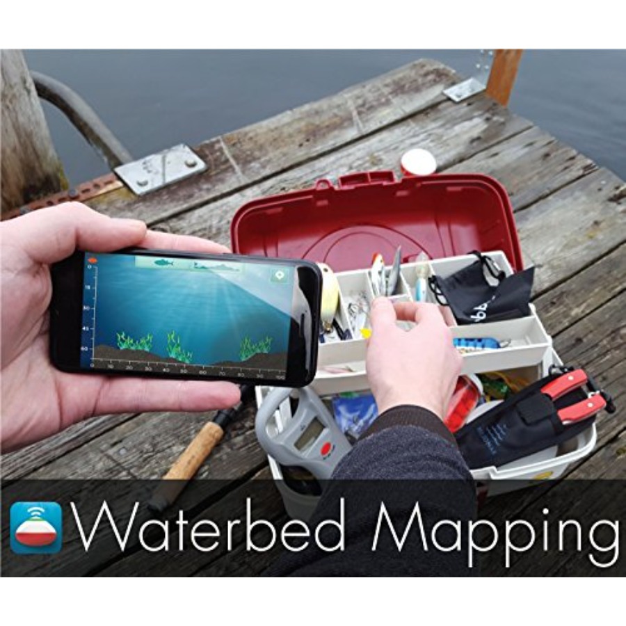 釣り船用ポータブルワイヤレスBluetooth魚群探知機、A - Fishing Boat Depth Finder のレビューと価格