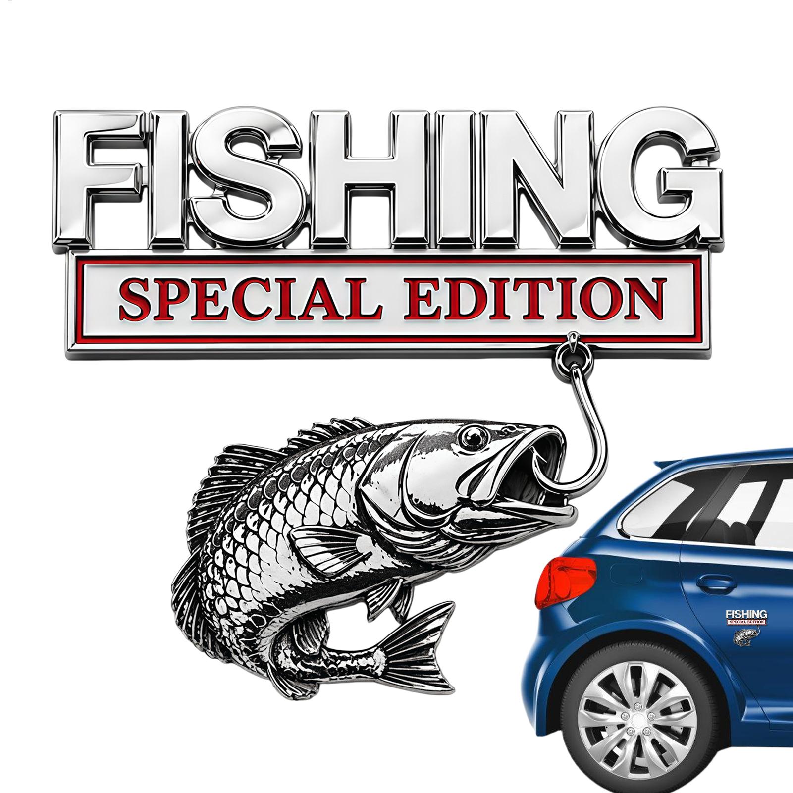 車のエンブレムとバッジ、メタルフィッシング特別版、楽しいカー - Fishing Boat Trolling Motor のレビューと価格