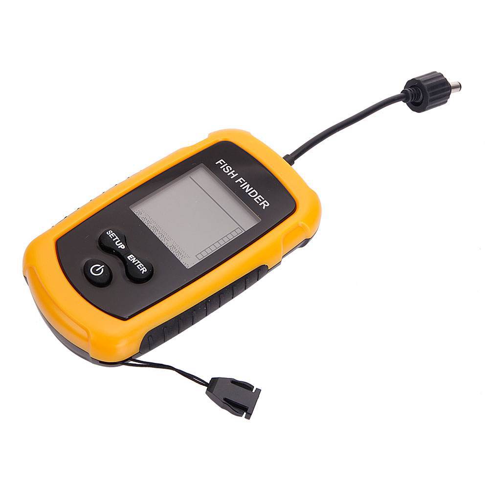 アラーム付き100Mポータブルソナー魚群探知機 ソナー範囲エ - Fishing Boat Depth Finder のレビューと価格