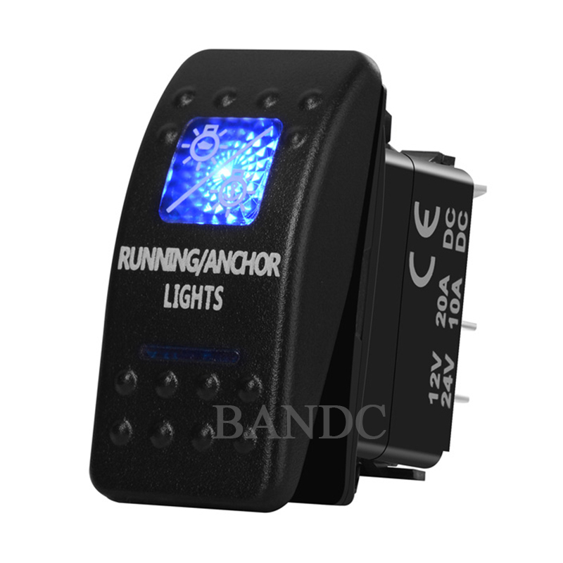 アンカー付きロッカーライト,ブルーLEDランニングライト,7 - Fishing Boat Navigation Light のレビューと価格