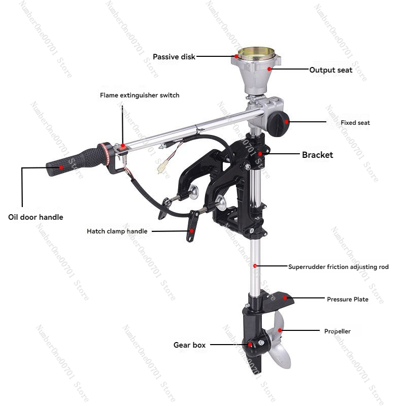 船外機プロペラ芝刈り機改造ブラケット4ストロークインフレータ - Fishing Boat Outboard Motor のレビューと価格