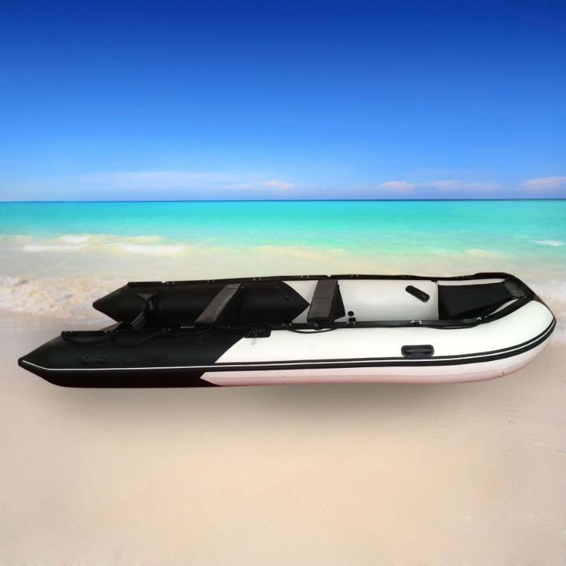 厚みのあるPVC素材の4.7m 9人乗りレスキューカヌー、ア - Fishing Boat Inflatable のレビューと価格